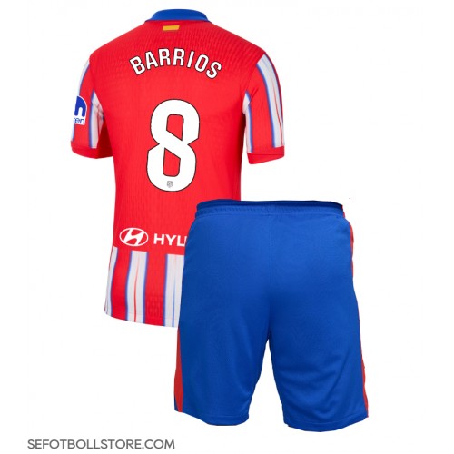 Atletico Madrid Pablo Barrios #8 Replika babykläder Hemmaställ Barn 2024-25 Kortärmad (+ korta byxor)